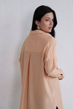 Базовая удлинённая рубашка свободного силуэта - Martichelli фото 130