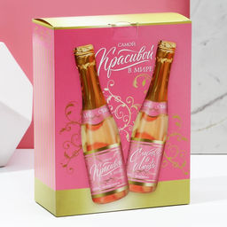 Подарочный набор косметики Самой лучшей: гель для душа и шампунь для волос шампанское, 2?250 мл, Чистое счастье  фото 10