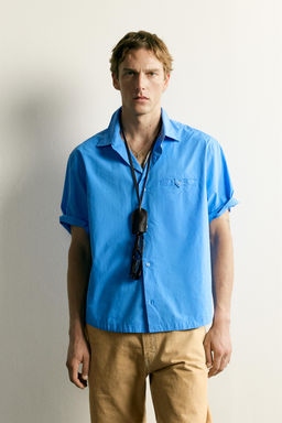 CAMISA RELAXED FIT POPEL?N / Azul?n - Zara фото 2