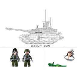 Конструктор Sluban «Модельки. Российский танк», 758 деталей