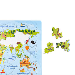 Пазл планшетный "Карта мира"