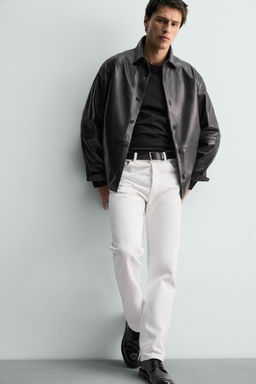 LIMITED EDITION STRAIGHT ANKLE FIT JEANS - Zara фото 14