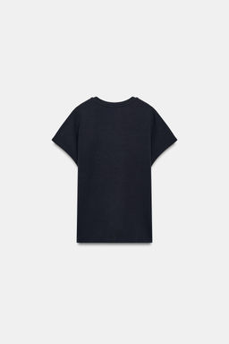CAMISETA INTERLOCK MANGA JAPONESA / Marino - Zara фото 6