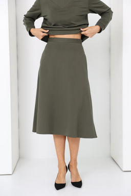 Юбка миди из трикотажа с карманами - Looklikecat фото 5