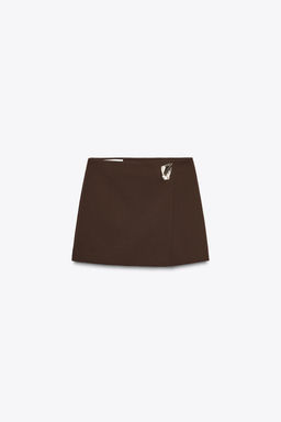 ASYMMETRIC SKORT WITH APPLIQUE - Zara фото 7