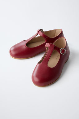 T-BAR LEATHER BALLET FLATS LIMITED EDITION - Zara фото 3