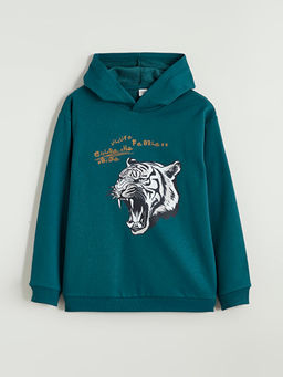 Kap??onlu Erkek ?ocuk Kal?n Sweatshirt