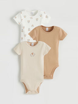 Fil Bask?l? Erkek Bebek ??t??tl? Body 3l?