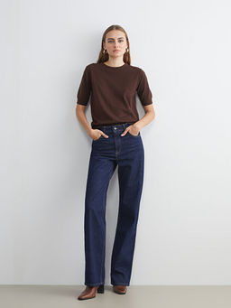 Straight Fit Kad?n Jean Pantolon