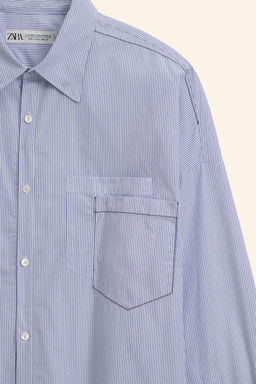 OVERSIZE STRIPE SHIRT LIMITED EDITION - Zara фото 10