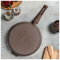 Сковорода 28см АП Гранит brown со съемной ручкой арт.028806 /Мечта/  фото 10