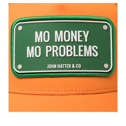 Бейсболка JOHN HATTER арт. R-1088-U00 Mo Money Mo Problems (оранжевый)  фото 4