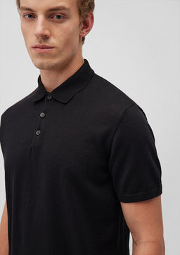 Polo Yaka Siyah Kazak - Mavi фото 5