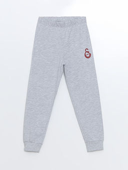 Bisiklet Yaka Galatasaray Bask?l? Uzun Kollu Erkek ?ocuk Pijama Tak?m? - Waikiki фото 3