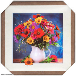 Картина 5D 40х40 069 Букет в белом кувшине / ZR8210H-222411 / - Галеонтрейд фото 2