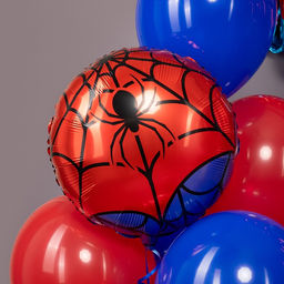 Цена за 3 шт. Воздушный шар фольгированный 18" «Героическая тема»