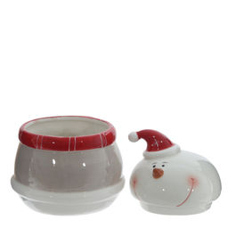 Конфетница "Веселый снеговик", 1000 мл, L14 W14,5 H19 см