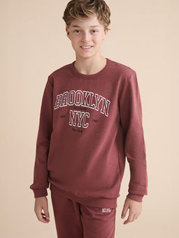 Bisiklet Yaka Erkek ?ocuk Sweatshirt