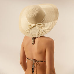 Шляпа женская MINAKU, цв. бежевый, р-р 58  фото 2