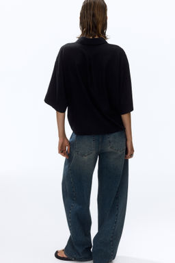 Camisa oversize en mezcla de lino - H&m фото 8
