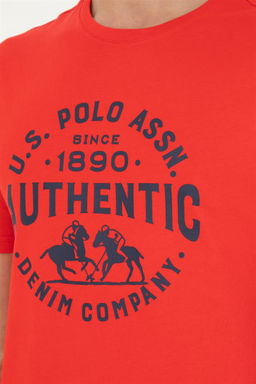Мужская красная футболка - U.s. polo assn фото 7