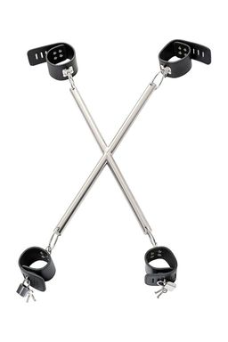Комплект бондажный TOYFA Theatre, кожа-металл, черный  фото 4