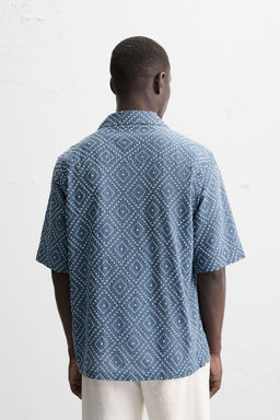 CONTRAST EMBROIDERY SHIRT - Zara фото 4