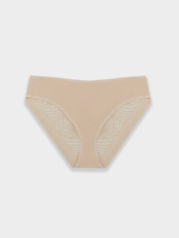 Цена за 2 штуки! Трусы слипы женские кремовые с кружевом - Mark formelle фото 8