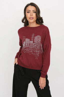 БЕЛАРУСЬ Джемпер Д 3522/бордо