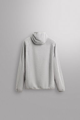SUDADERA POLAR TEXTURA CAPUCHA / Blanco roto - Zara фото 9
