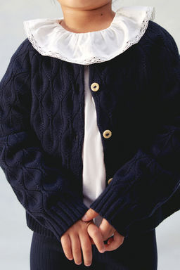 Cardigan de algodon en punto con diseno - H&m фото 2