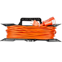 YX10-101 /UCK-1N/2x1,00/20M/F ORANGE Удлинитель силовой на рамке, б/з, 1гнездо, 20м (ПВС 2х1,00), 10A. Оранжевый. TМ Uniel