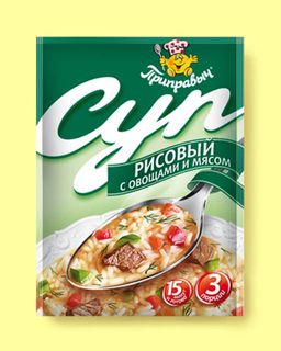 СУП РИСОВЫЙ С ОВОЩАМИ И МЯСОМ 60 г