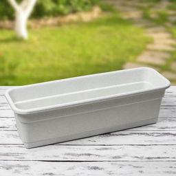 Ящик балконный для цветов, 12 л, 60×20×17 см, пластиковый, цвет мраморный