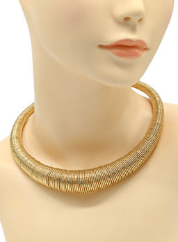 Колье-чокер металлический цвет золотистый, 40см
