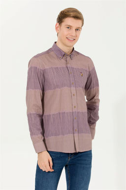 U. S. Polo Assn Мужская рубашка с длинным рукавом Stone - U.s. polo assn фото 7