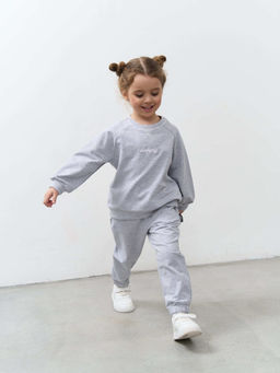 Джоггеры облегченные Серый меланж с карманами - Bungly фото 7