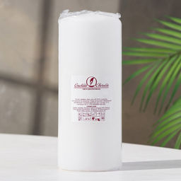 Свеча-цилиндр, 7×17 см, 50 ч, 515 г, белая