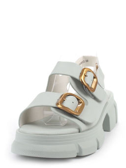 08-PEAG61-3 LT. GREEN Босоножки женские (натуральная кожа)