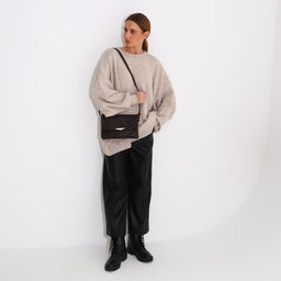 Сумка-мессенджер на молнии, цвет коричневый - Simaland фото 7