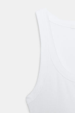 RIB SLEEVELESS TOP - Zara фото 16
