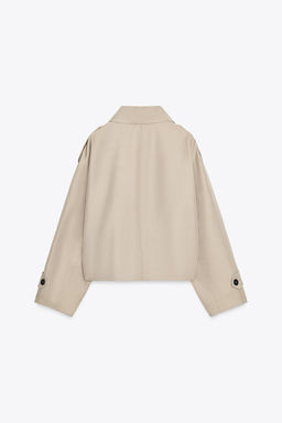 SHORT DOUBLE-BREASTED TRENCH COAT - Zara фото 2