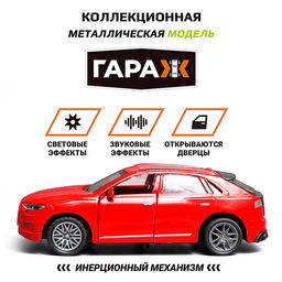 Машина "Стильный авто" 1:36 (свет, звук, откр двери, металл) в коробке (цвет красный)