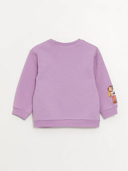 Bisiklet Yaka Uzun Kollu Paw Patrol Bask?l? K?z Bebek Sweatshirt - Waikiki фото 3