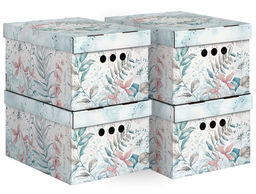 VAL BT-BCTN-LG-4S Короб картонный, складной, малый, 25*33*18.5 см, набор 4 шт., BOTANIC LIGHT, шт - Valiant фото 7