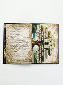 Родословная книга «История нашей семьи», 56 листов, 112 страниц, 16.5×24 см