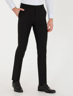 Черные зауженные брюки из ткани - Cacharel фото 2