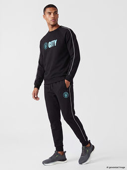 Manchester City Bask?l? Erkek Jogger E?ofman Alt? - Waikiki фото 2
