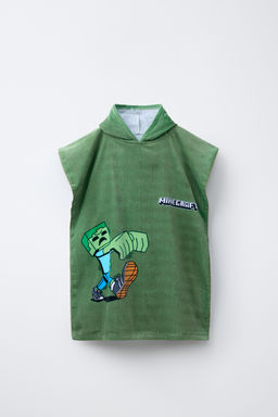 PONCHO TOALLA MINECRAFT  MOJANG AB.  / Verde