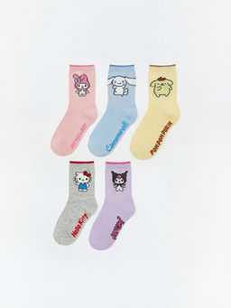 Hello Kitty Lisansl? K?z ?ocuk Soket ?orap 5li